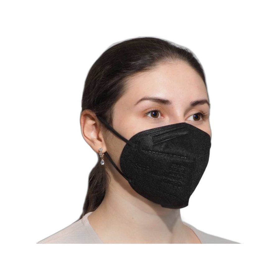 FFP2 respirators, melns, individuāli iepakots