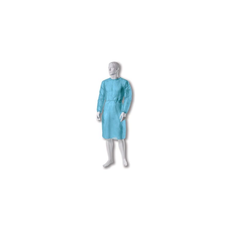 BETAtex izolācijas halāts ar elastīgām aprocēm, neausts 20 g/m², nesterils, zils, XL, 10 gab.