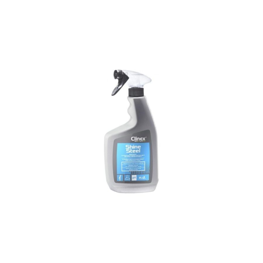 Nerūsējoša tērauda virsmu tīrīšanas un pulēšanas līdzeklis CLINEX SHINE STEEL 650 ml Nerūsējoša tērauda virsmu tīrīšanas un pulēšanas līdzeklis CLINEX SHINE STEEL 650 ml