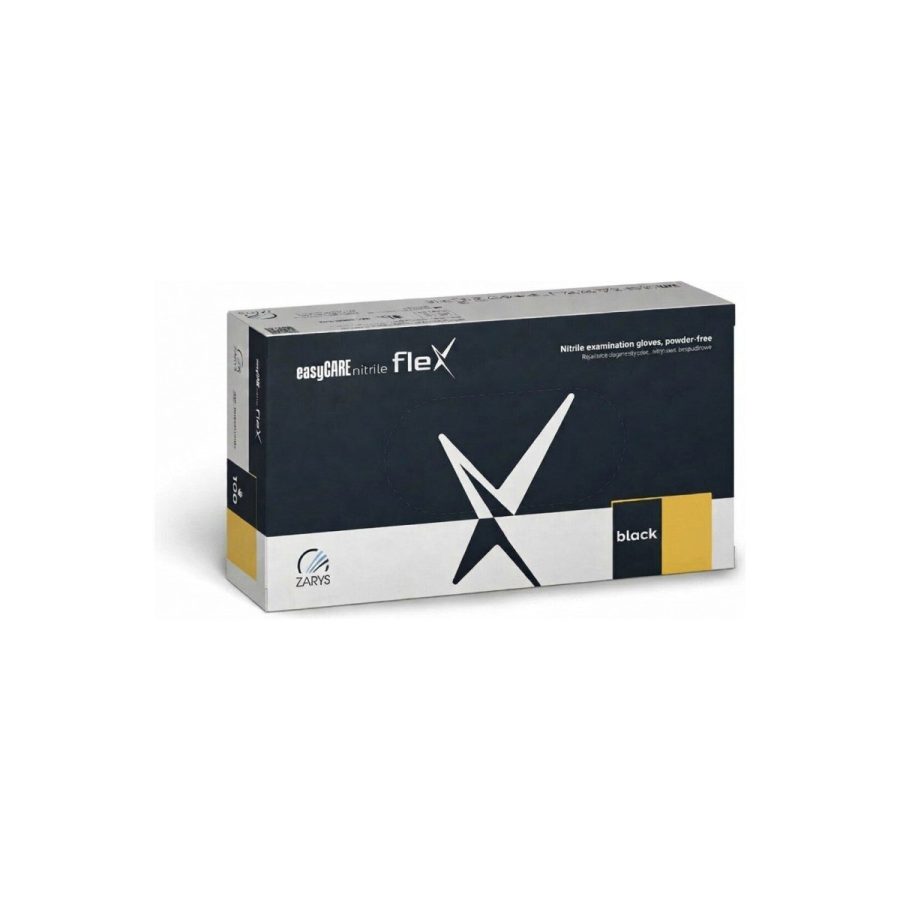 easyCARE nitrile flex Melni elastīgie nitrila diagnostikas cimdi bez pūdera (100 gab.) easyCARE nitrile flex Melni elastīgie nitrila diagnostikas cimdi bez pūdera (100 gab.)