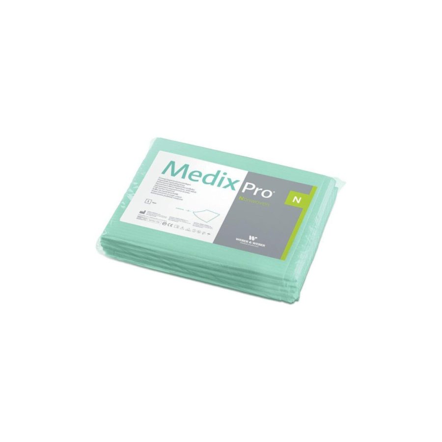 MedixPro 80 × 210 cm — flizelīna higiēnas pārklājs loksnēs kušetēm