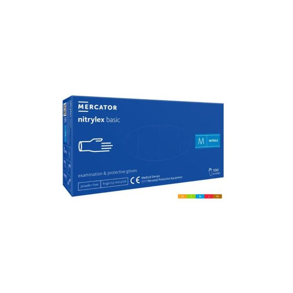 MERCATOR nitrylex® basic Tumši zilie – 100 gab./kastē