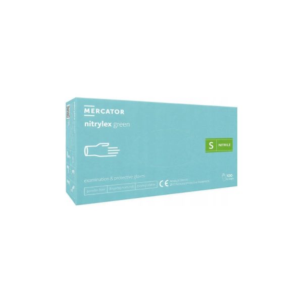 nitrylex green N100 — biosadalāmi zaļi nitrila cimdi