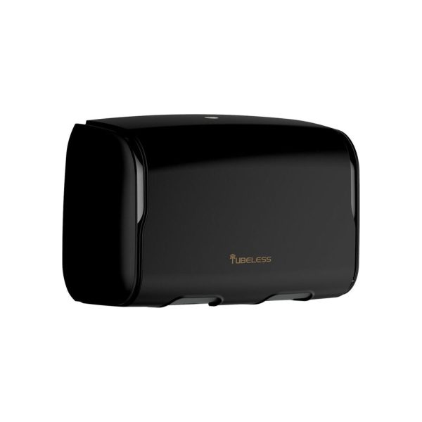 Tualetes papīra turētājs, TUBELESS DISPENSER MINI DUO TOILET BLACK